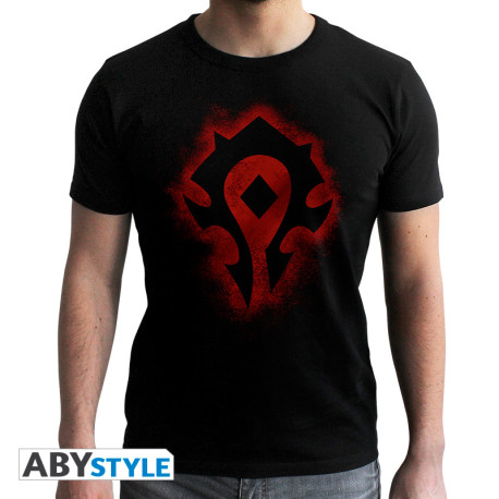 WORLD OF WARCRAFT - Tshirt Horde - homme MC black - new fit*
