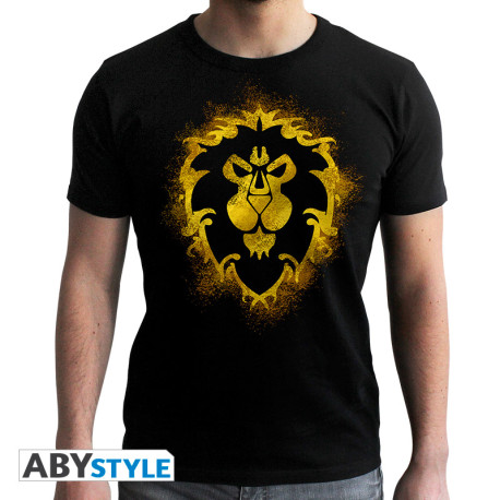 WORLD OF WARCRAFT - Tshirt Alliance-homme MC black - new fit*