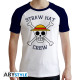 ONE PIECE - Tshirt "Skull" homme MC blanc & bleu - premium*