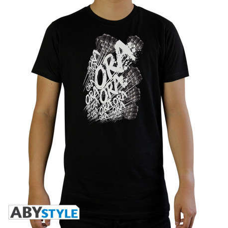 JOJO'S BIZARRE ADVENTURE - Tshirt "Ora" man SS black - basic