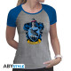 HARRY POTTER - Tshirt "Ravenclaw" woman SS grey & blue - premium*