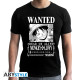 ONE PIECE - Tshirt "Wanted Luffy BW" man SS black - SEE ABYEX850t*