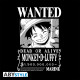 ONE PIECE - Tshirt "Wanted Luffy BW" man SS black - SEE ABYEX850t*