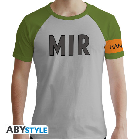 DRAGON BALL SUPER - Tshirt "C17 Ranger"man SS green & grey - premium*