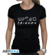 FRIENDS - Tshirt "Friends" femme MC noir - basic*