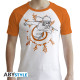NARUTO SHIPPUDEN - Tshirt "Naruto" homme MC blanc & orange - premium 
