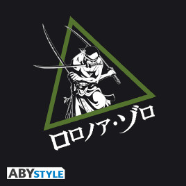 ONE PIECE - Tshirt noir unisexe - Roronoa Zoro