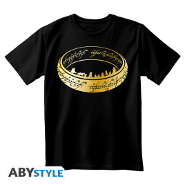 LORD OF THE RINGS - Tshirt noir unisexe - Anneau Unique*