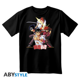 YU YU HAKUSHO - Tshirt noir unisexe - Groupe