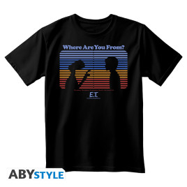 E.T. - Tshirt noir unisexe - Where are you from