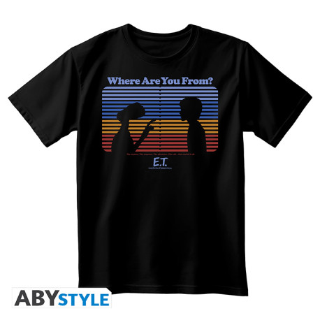 E.T. - E.T. - Unisex blackTshirt - Where are you from