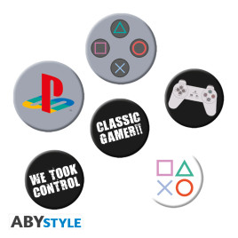 PLAYSTATION - Pack de Badges – Mix X4