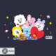 BT21 - Cosmetic Case - Group - Black*
