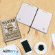 ONE PIECE - Cahier A5 "Wanted Luffy Wano" X4