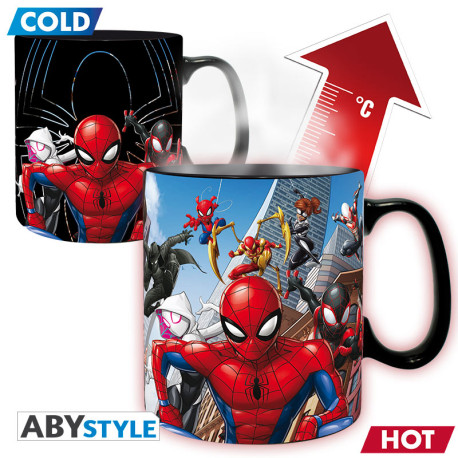 MARVEL - Mug Heat Change - 460 ml Multiverse Spider-Man x2 