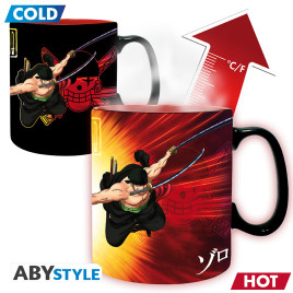 ONE PIECE - Mug Heat Change - 460ml - Zoro & Sanji - cardboardx2