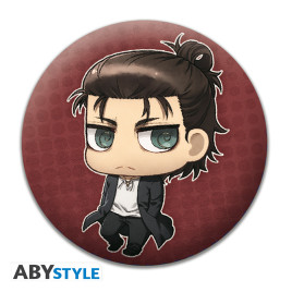 ATTACK ON TITAN - Pack de Badges - Personnages Chibi X4*