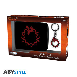 THE SEVEN DEADLY SINS - Pck Wallet + Keyring "Emblème" 
