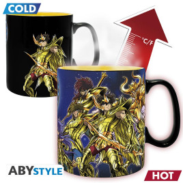 SAINT SEIYA - Mug Heat Change - 460 ml - Gold Saints - box x2