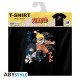NARUTO - Tshirt noir unisexe - Naruto & Sasuke