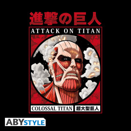 ATTACK ON TITAN - Tshirt unisex black - Colossal Titan