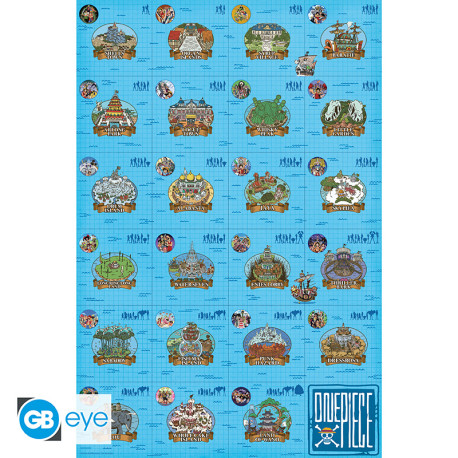 ONE PIECE - Poster Maxi 91,5x61 - Journal de bord