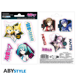 HATSUNE MIKU - Stickers - 16x11cm/ 2 sheets - Characters x5
