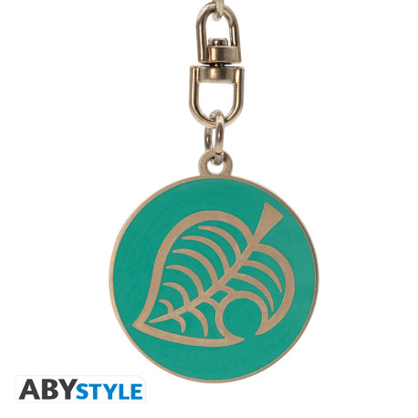 ANIMAL CROSSING - Keychain "Leaf Logo" X4