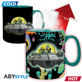 RICK AND MORTY - Mug Heat Change - 460 ml-Spaceship-box x2