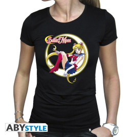 SAILOR MOON - Tshirt "Sailor Moon" femme noir - basic
