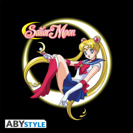 SAILOR MOON - Tshirt "Sailor Moon" femme noir - basic