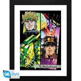 JOJO'S BIZARRE ADVENTURE - Framed print "Dio & Jotaro" (30x40) x2