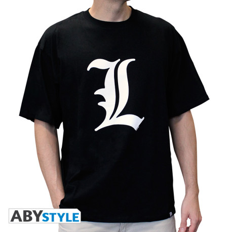 DEATH NOTE - Tshirt "L tribute" homme MC black - basic*