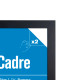 GBEYE - Cadre MDF Noir - A2 - 42 x 59,4 cm - X2