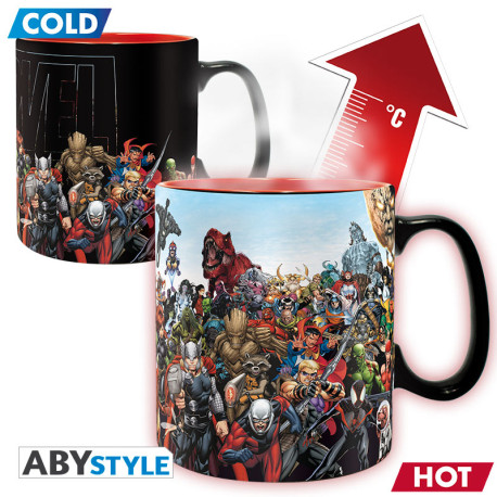 MARVEL - Mug Heat Change - 460 ml - Héros Marvel - x2 *