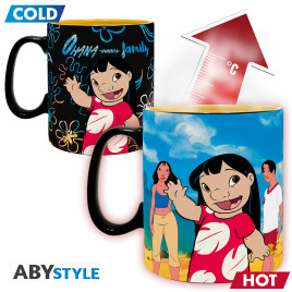 DISNEY - Mug Heat Change - 460 ml - Lilo & Stitch - boîte x2