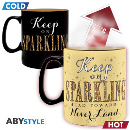 DISNEY - Mug Heat Change - 460 ml - Clochette Paillettes - boîte x2