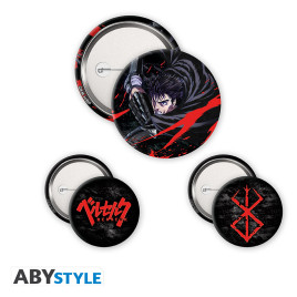 BERSERK - Pack de Badges - Guts X4