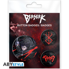 BERSERK - Pack de Badges - Guts X4