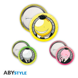 ASSASSINATION CLASSROOM - Pack de Badges - Koro X4