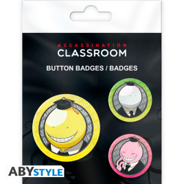 ASSASSINATION CLASSROOM - Pack de Badges - Koro X4