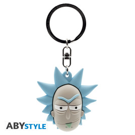 RICK AND MORTY - Porte-cl&eacute;s 3D "Rick Sanchez" X4