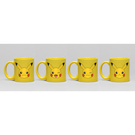 POKEMON - Set 4 espresso mugs - Pikachu*
