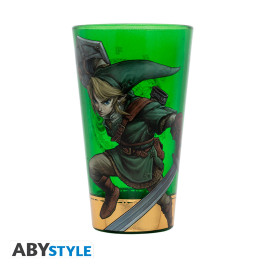 THE LEGEND OF ZELDA - Premium Large Glass - 400ml - Link box x2