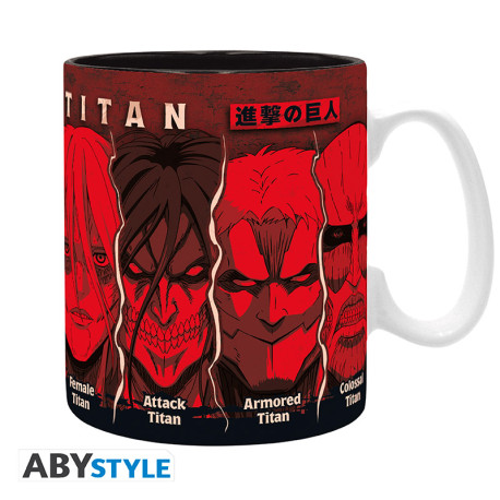 ATTACK ON TITAN - Mug - 460 ml - All Titans - subli - box x2