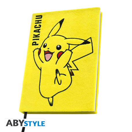 POKEMON - Premium A5 Notebook "Plush Pikachu" X4