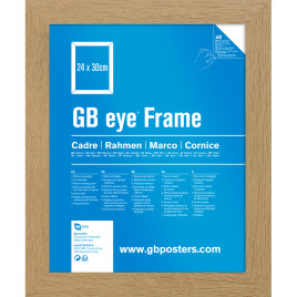 GBEYE - Cadre MDF Chêne - 24 x 30 cm - X2