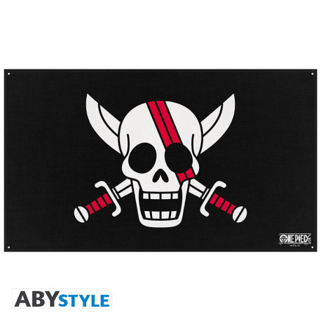 ONE PIECE - Drapeau "Red hair Pirates" (70x120)