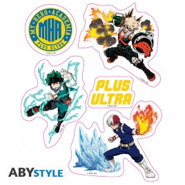 MY HERO ACADEMIA - Stickers - 16x11cm/ 2 sheets - Heroes Villains X5
