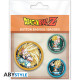 DRAGON BALL - Badge Pack - DBZ/Trunks, Goten & Gotrunks X4